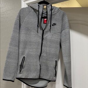 Nike Heather Gray Full-Zip Hoodie
